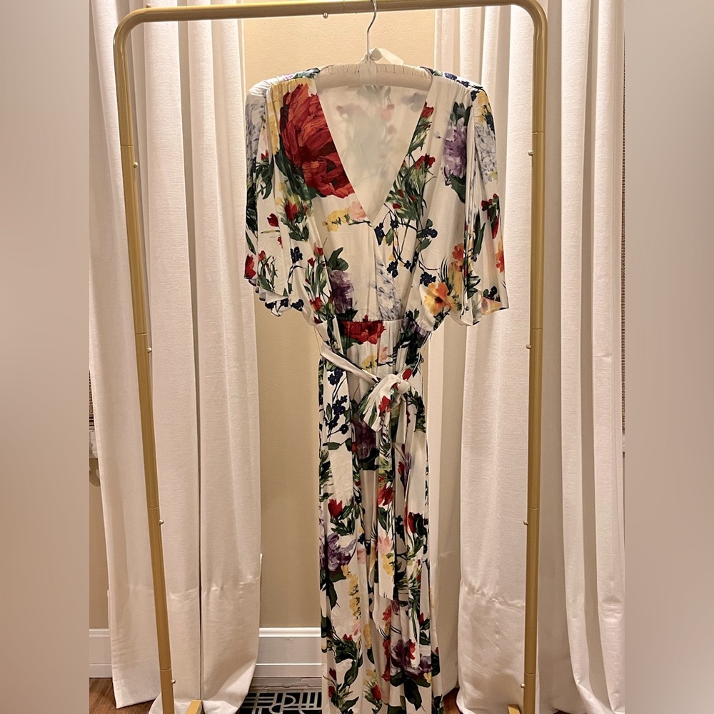 Alice + Olivia Floral Midi Dress - Multicolor